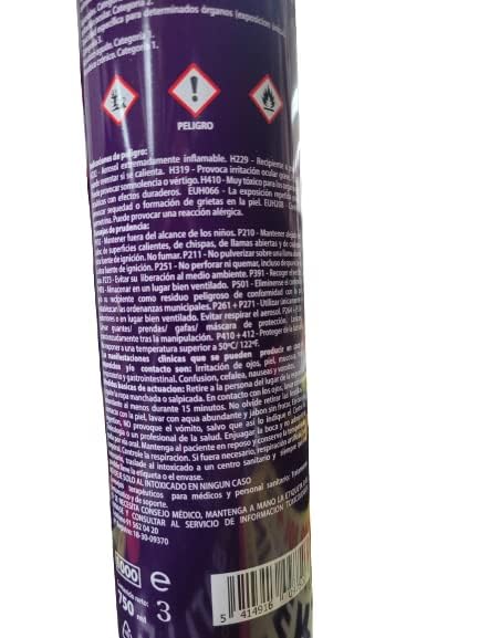 Stockade aerosol forte 750ml - Huvepharma. Insecticida piretroide para insectos voladores y rastreros. Largo alcance. - Imagen 3