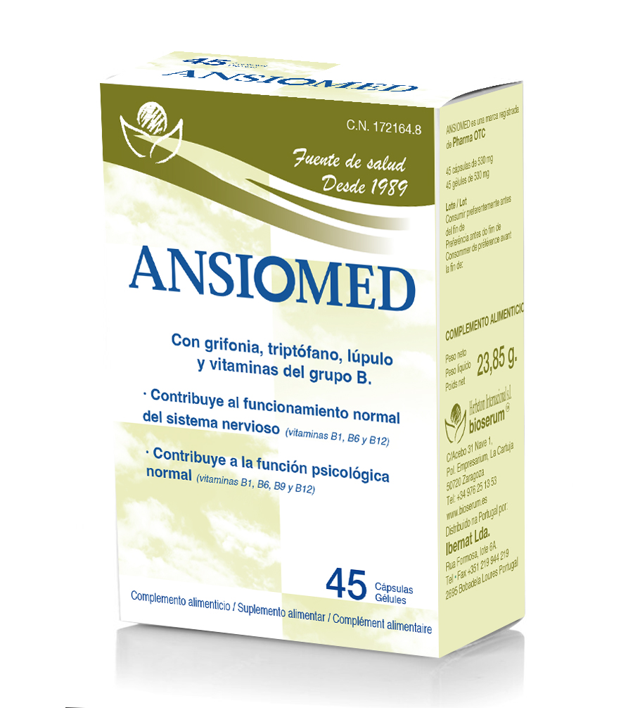Ansiomed 45 cápsulas – Bioserum