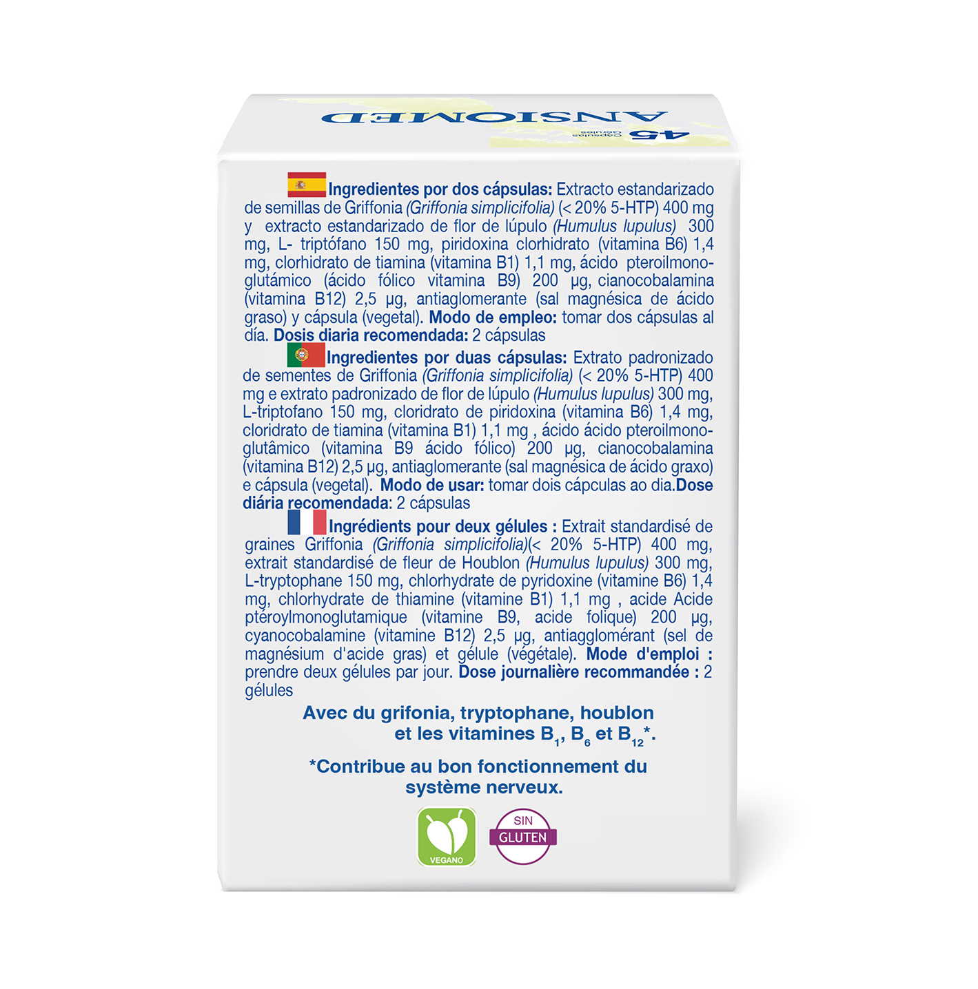 Ansiomed 45 cápsulas – Bioserum - Imagen 2