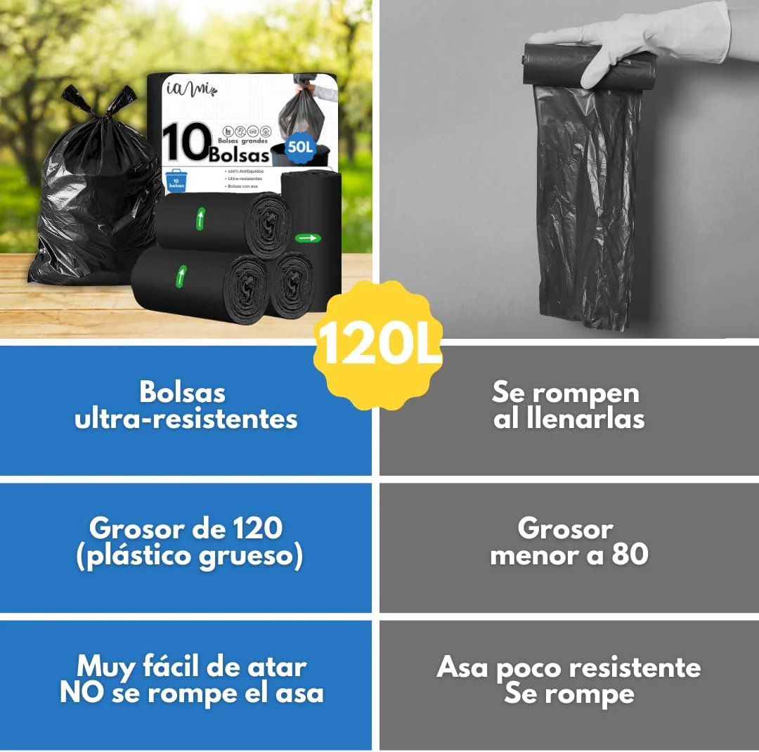 Bolsas de Basura 100 Litros - IAMI - Imagen 4