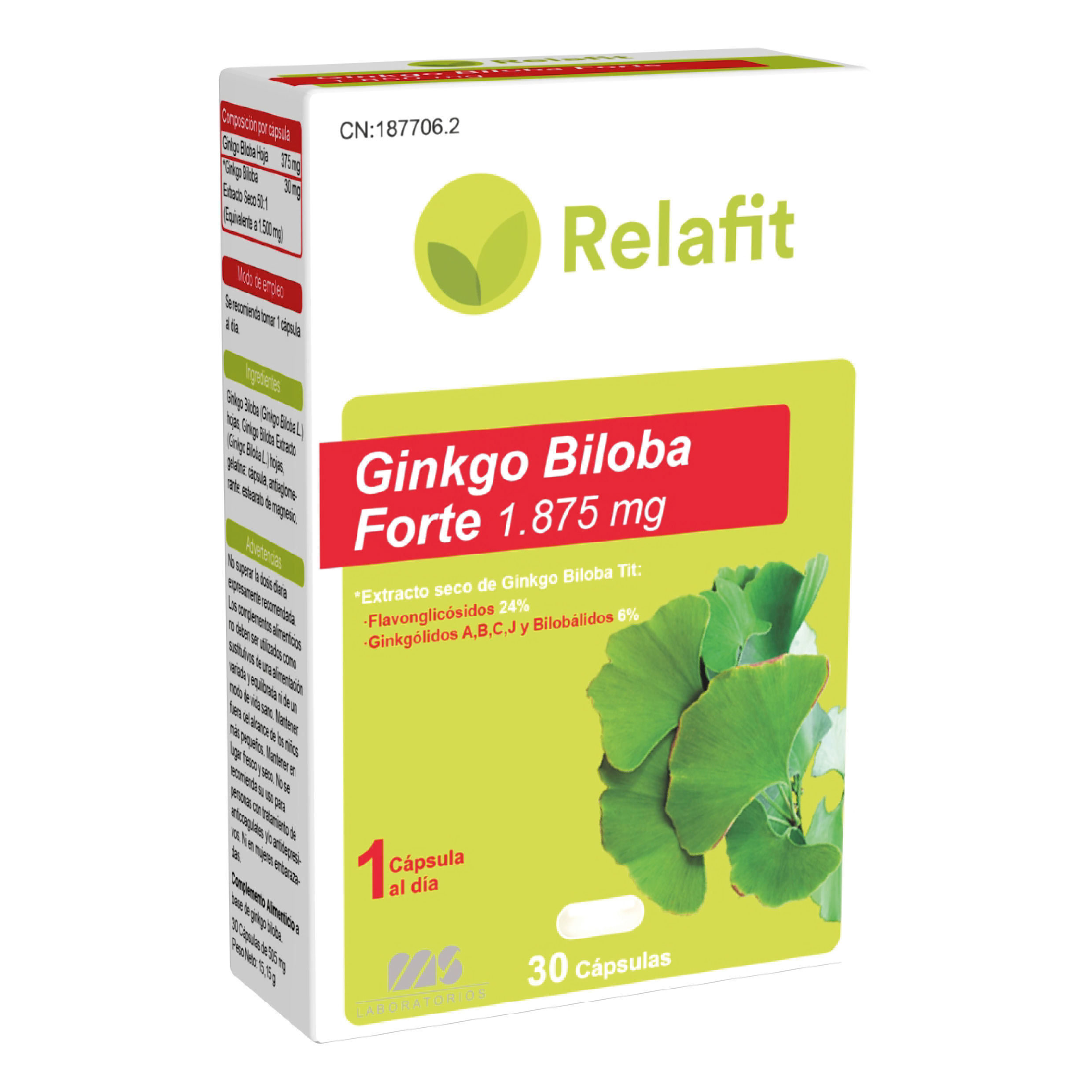 Ginkgo Biloba forte 1.875mg